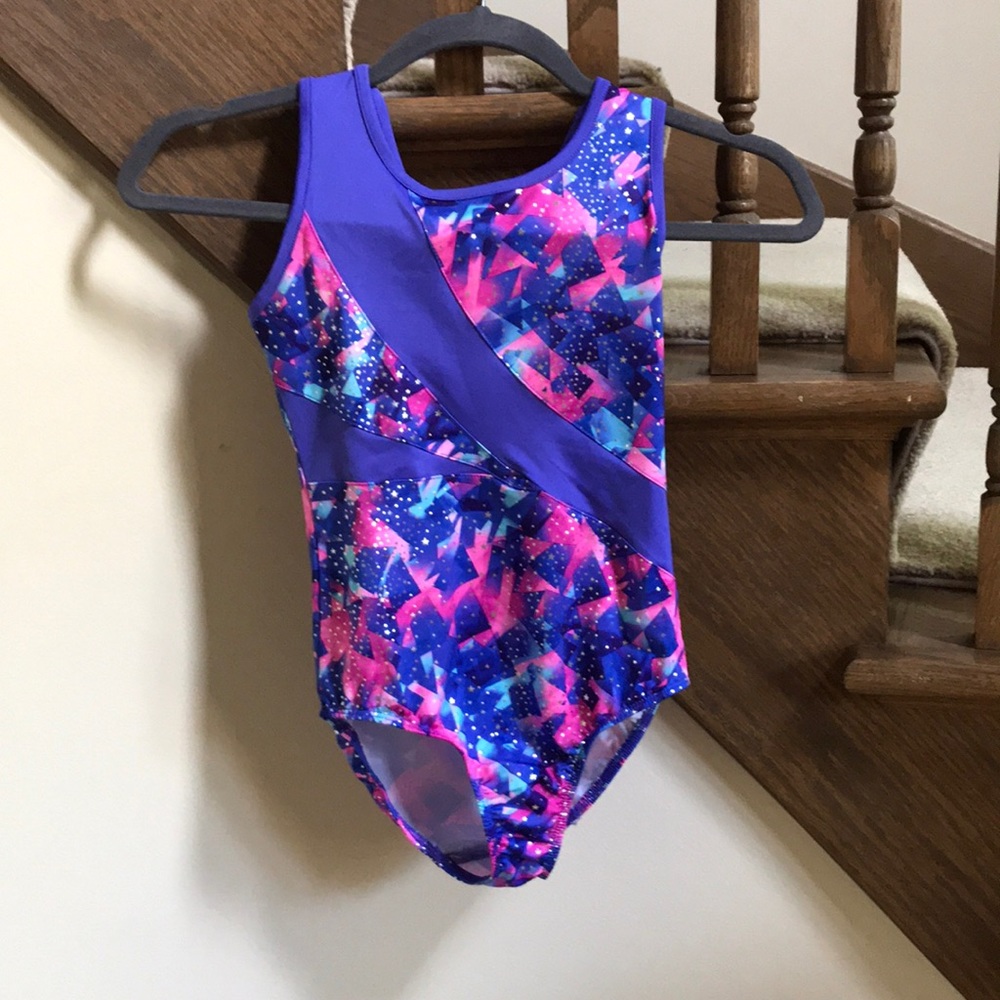 Girls Danskin Now large 7/8 gymnastics leotard